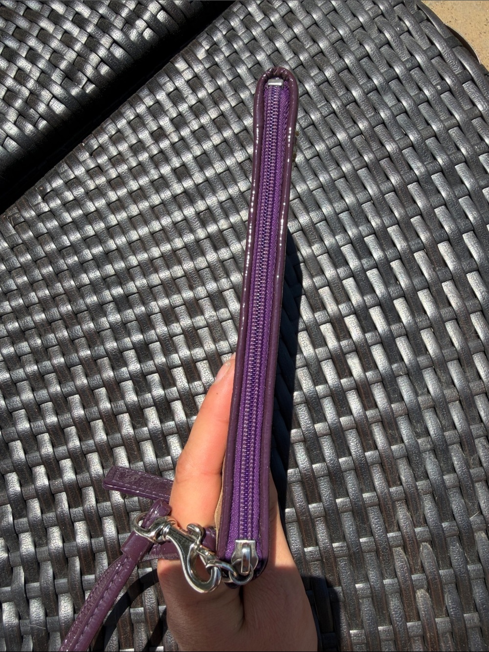 Rare Coach Signature Poppy Chan "Violette" Wristlet [limited edition] - Picture 3 of 6